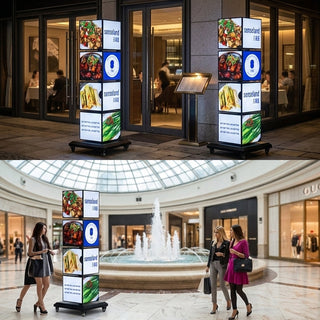 SPINX Floor Standing Rotating Light Box