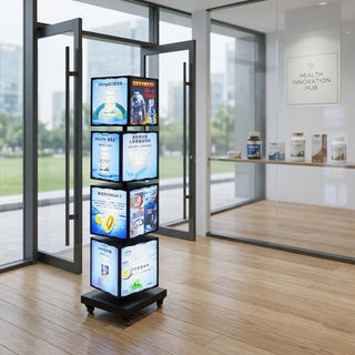 SPINX Floor Standing Rotating Light Box
