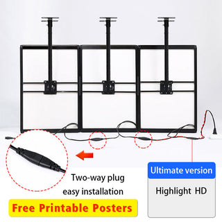 SPINX Hanging LED Menu Board Light Box
