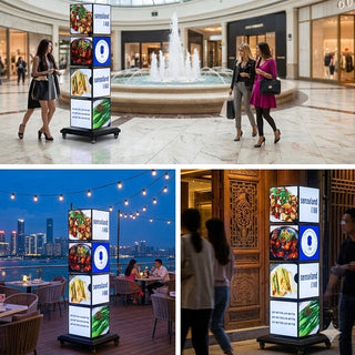SPINX Floor Standing Rotating Light Box
